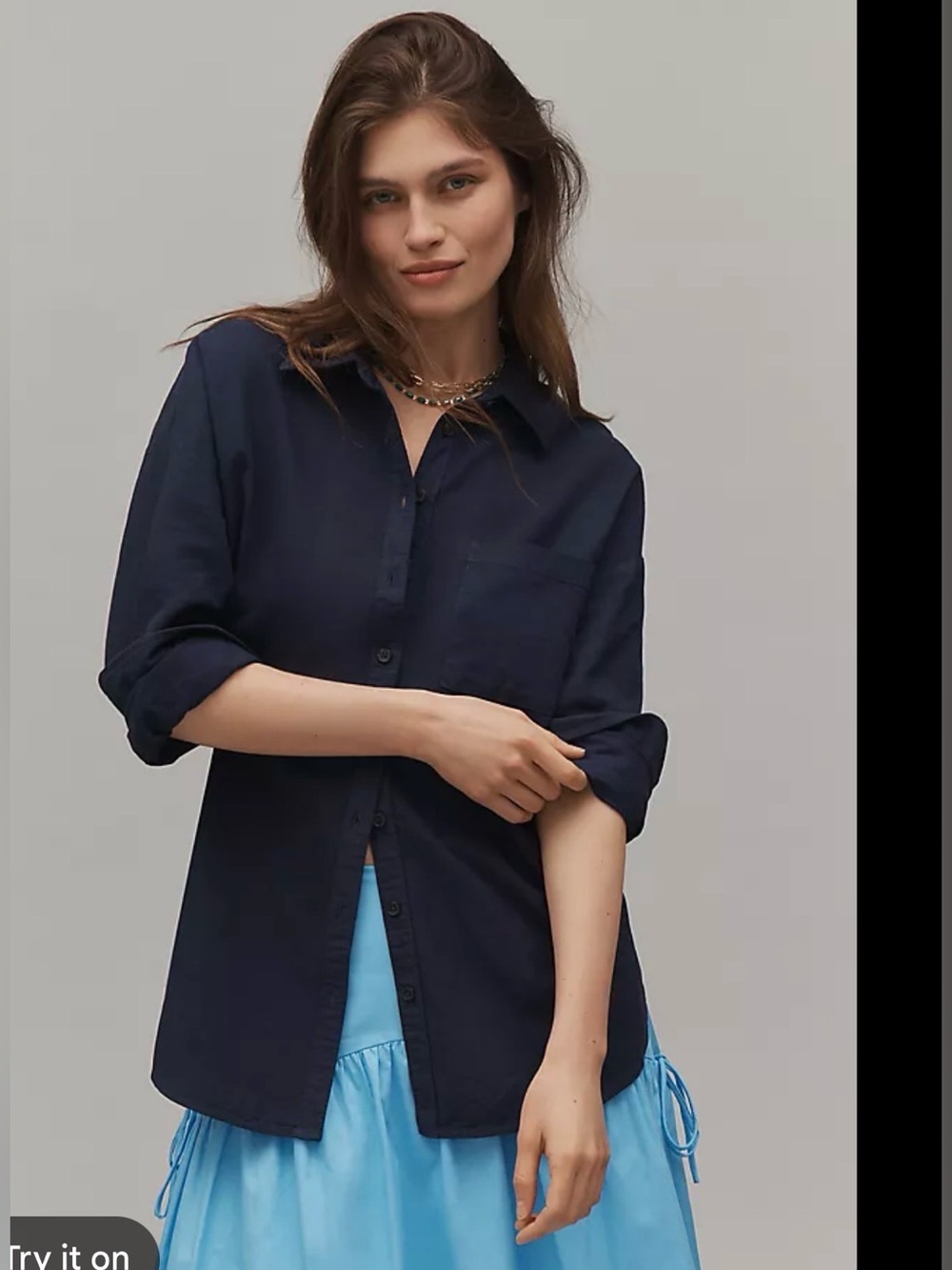 Anthropologie Pilcro Lightweight Cotton Button Up Shirt , XS